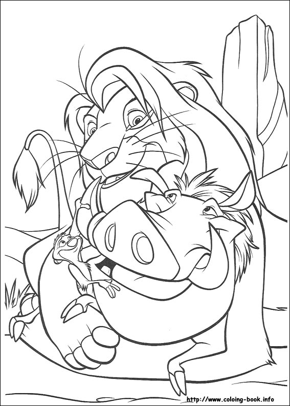 The Lion King coloring picture